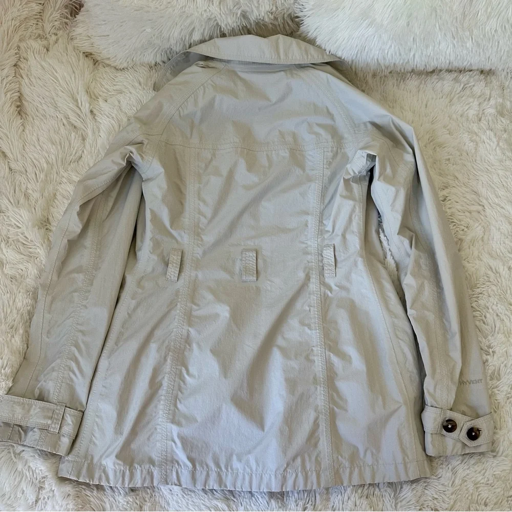 The North Face Off White Beige Trench Coat Jacket Women’s XS Double Breasted - Picture 13 of 13